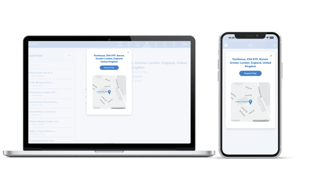 Turn by Turn Navigation Turn-by-turn navigation feature in job management software for optimizing technician routes and improving on-time arrivals