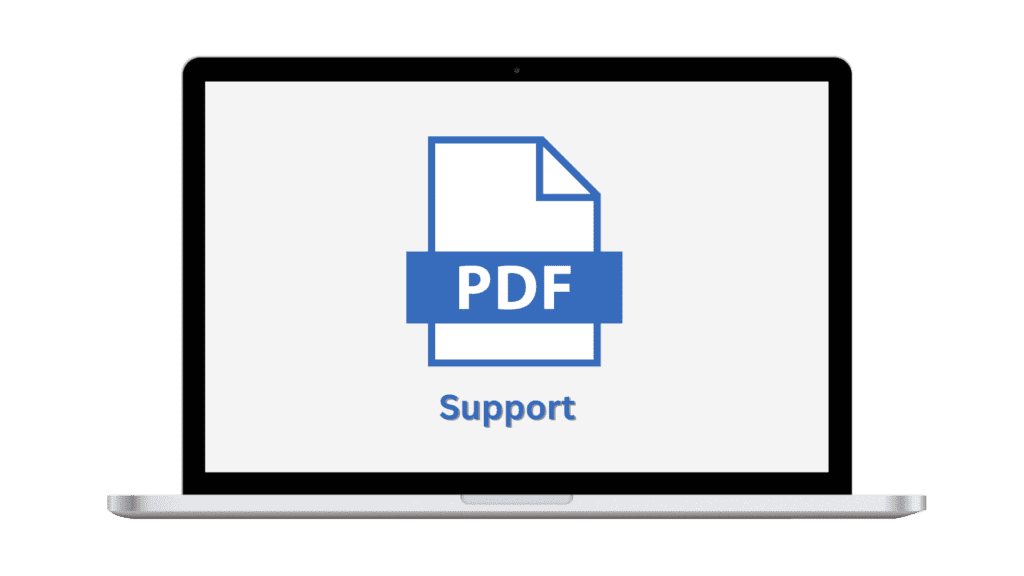 PDF Support document accessable here